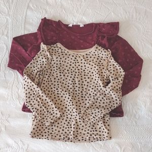 Two H&M Long Sleeve Tops